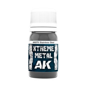Xtreme Metal Stainless Steel Paint AK Interactive AKI 670 Swatch