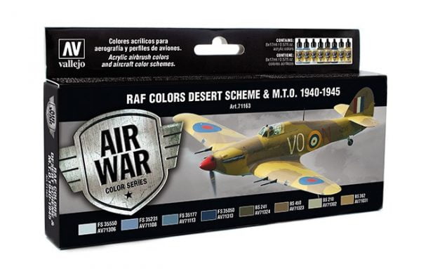 Vallejo RAF Colors Desert Scheme Paint Set 71163