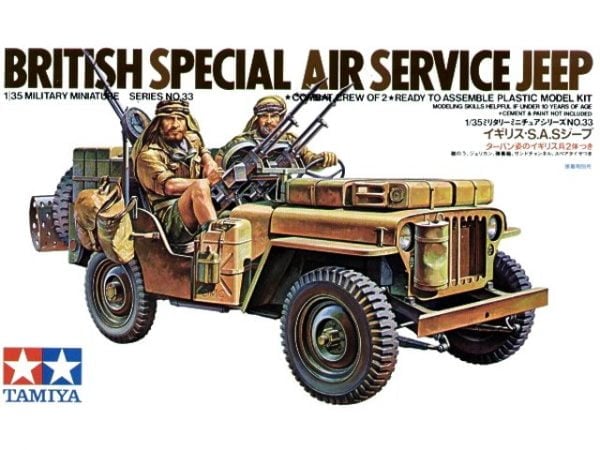 Box British SAS Jeep Kit - CA133 by Tamiya 35033