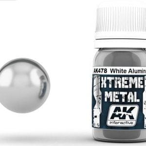 Xtreme Métal Blanc Aluminium Peinture AK Interactive AKI 478