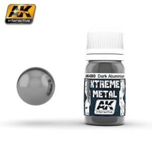 Xtreme Metal Dark Aluminium Peinture AK Interactive AKI 480