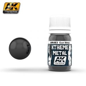 Xtreme Metal Gun Metal Paint AK Interactive AKI 483