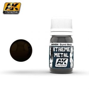 Xtreme Metal Burnt Metal Paint AK Interactive AKI 484