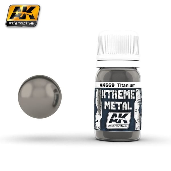 Xtreme Metal Titanium Paint AK Interactive AKI 669