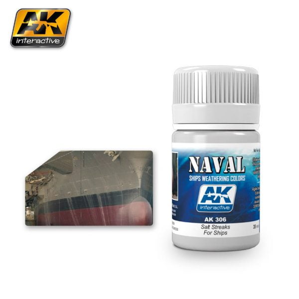 Salt Streaks for Ships Naval Weathering par AK Interactive AKI 306