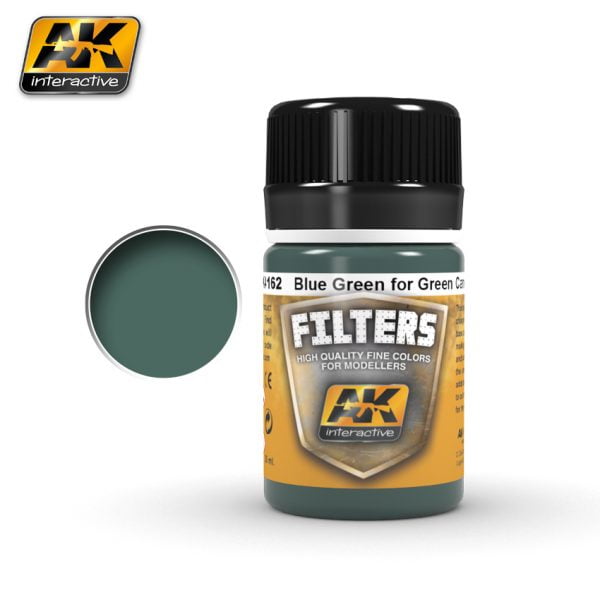 Filtre Blue Green pour Green Camo par AK Interactive AKI 4162