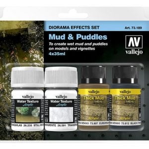 Vallejo Mud and Puddles Diorama Effects Set 73189