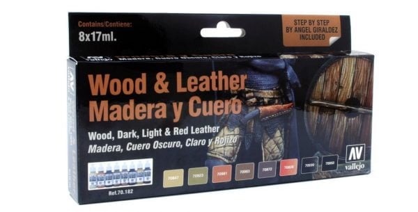 Ensemble de peinture pour bois et cuir Vallejo 70182