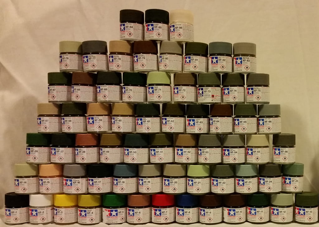 Full Set of 66 XF Tamiya Colours