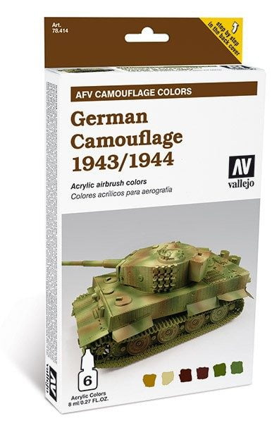 German Camouflage 1943 1944 Paint Set by Vallejo 78414