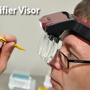Visière loupe avec lentille et lumière 9008