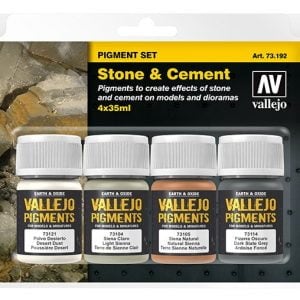 Vallejo Stone and Cement Pigment Set 73192