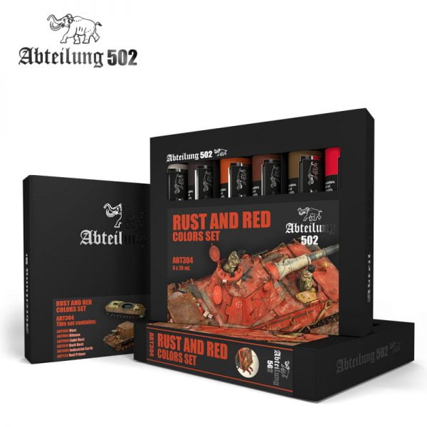 Abteilung 502 Rust and Red Colors Paint Set ABT304