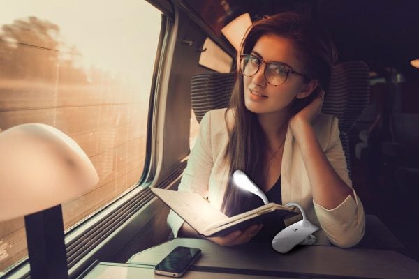 Travel LED Portable Smart Clip-on Lamp by Daylight Company