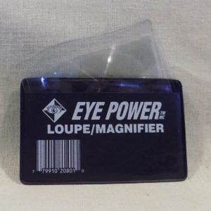 Wallet size Fresnel Lens Loupe Magnifier with case by Eye Power