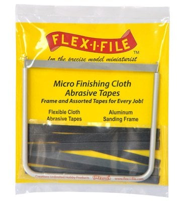 Flex-i-File CA Micro Finishing Cloth Abrasive Tapes and Frame FLX 15129
