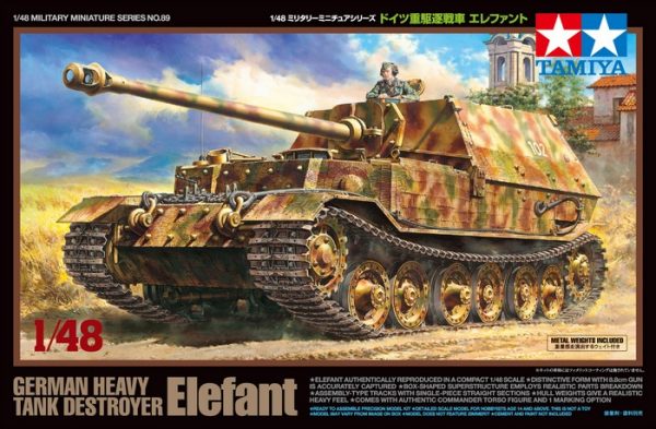 Box Tamiya German Tank Destroyer Elefant 1-48 Scale 32589