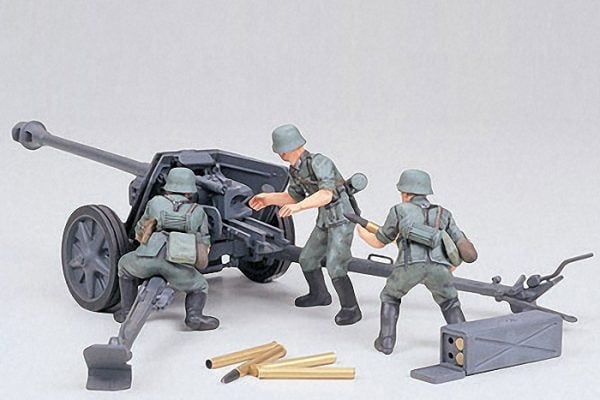 Kit de pistolet anti-char allemand Tamiya 75 mm CA147 Échelle 1-35 35047