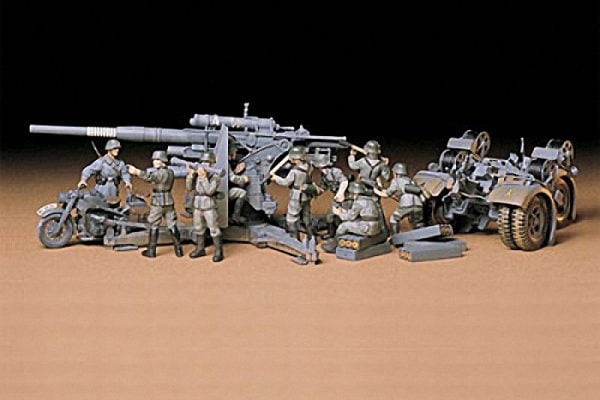 Tamiya German 88mm Gun Flak 36.37 Kit - CA117 1-35 35017