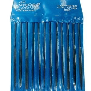 Excel Hobby Blades 12 Pack Assorted Files Set in Pouch 55607