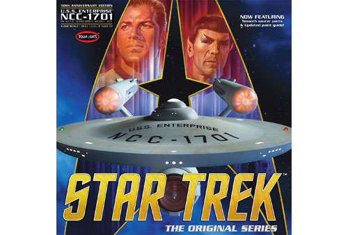 Star Trek TOS Enterprise 50th Anniversary Edition by Polar Lights POL 938 Now Available