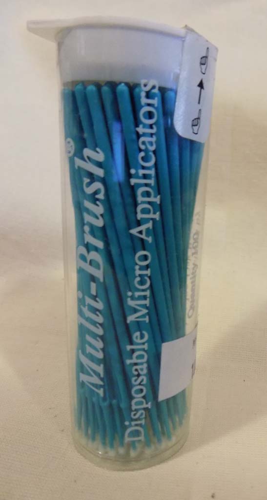 Medium Teal Hobby Brush by Denbur MHF100 Pack of 100
