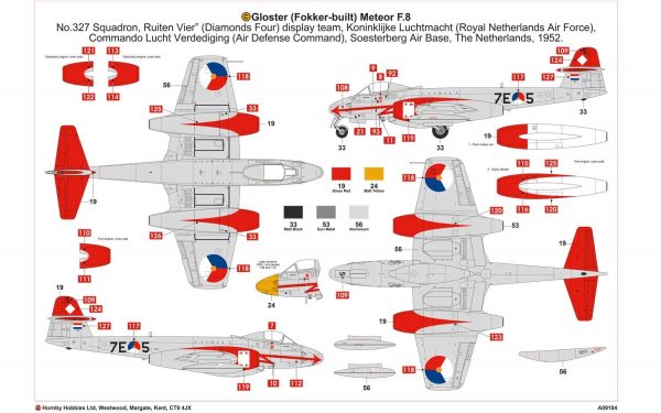 Airfix Gloster Meteor F8 Korean War 1:48 A09184