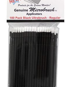 Microbrushes Ultrabrush Black 100 Pack by Alpha Abrasives ALB 1350