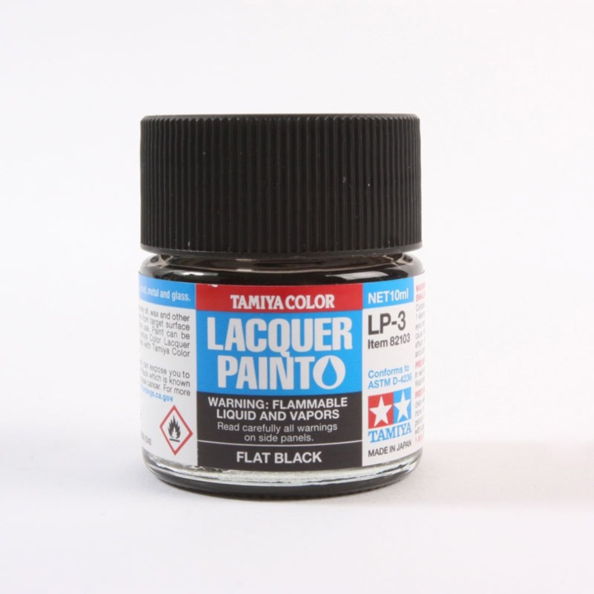 Tamiya Lacquer Paint 82103 LP-3 LP3 Flat Black
