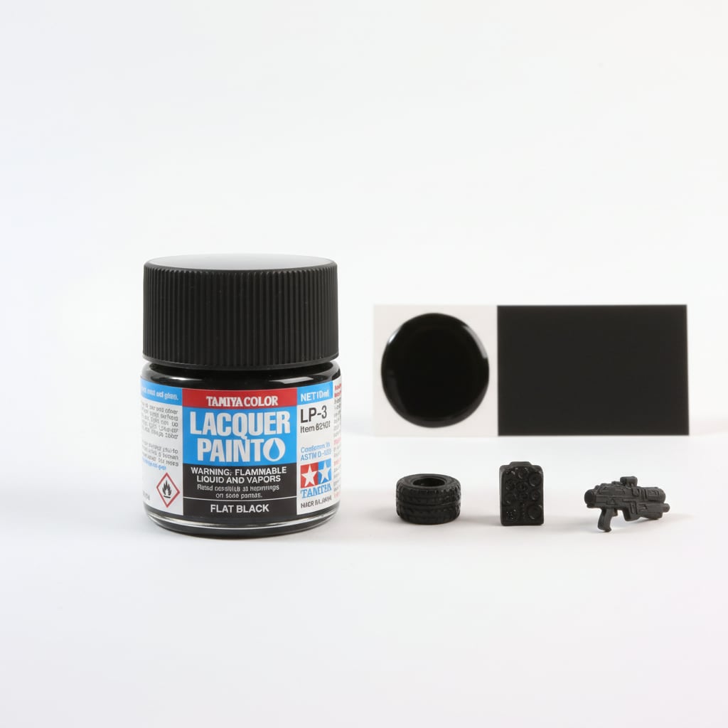 Tamiya Lacquer Paint 82103 LP-3 LP3 Flat Black