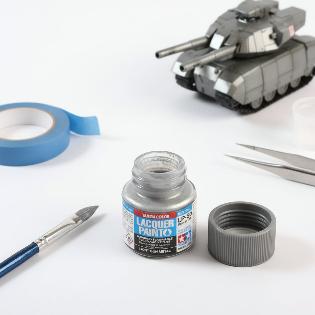 Tamiya Lacquer Paint 82120 LP-20 LP20 Light Gun Metal