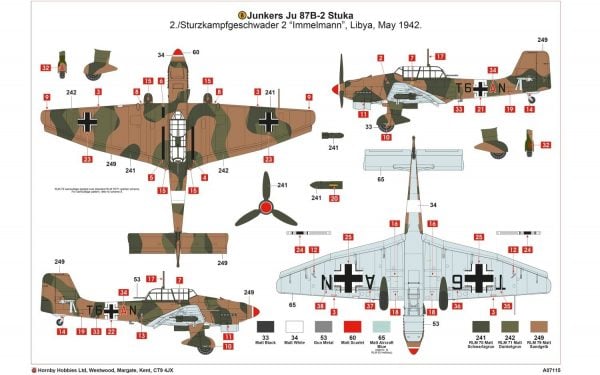 Airfix Junkers Ju87R-2/B-2 Stuka 1:48 A07115