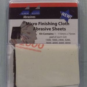 Alpha Abrasives Micro Finishing Cloth Abrasive Sheets 9 Sheet Pack 2050A