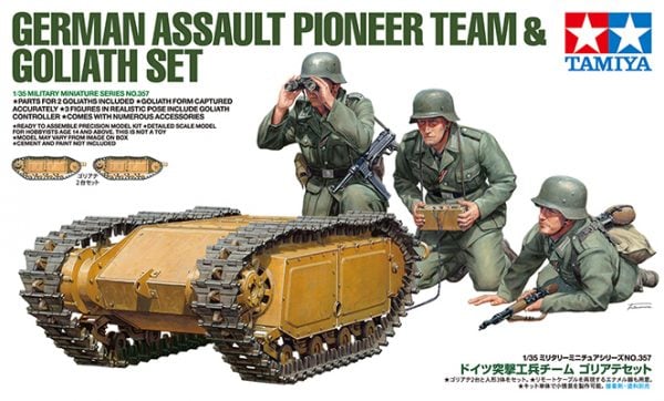 Tamiya German Assault Pioneer Team with Goliath Set 35357