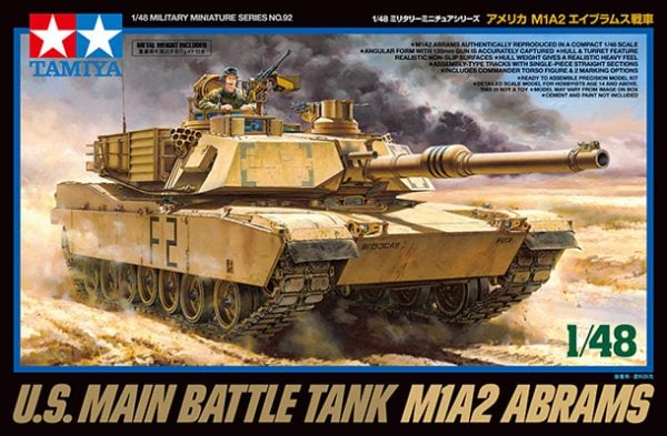 BOX Tamiya M1A2 Abrams Tank 1:48 Kit 32592