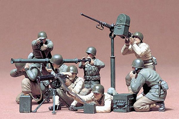 Tamiya U.S. Gun and Mortar Team Kit CA186 1/35 Scale 35086
