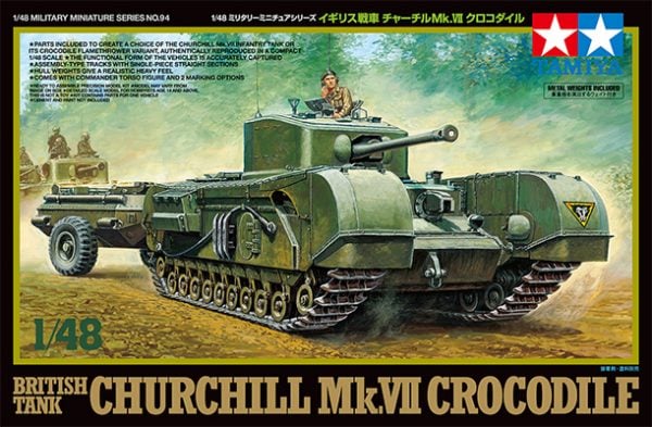 Tamiya Char Britannique Churchill Mk.VII Crocodile 1/48 32594