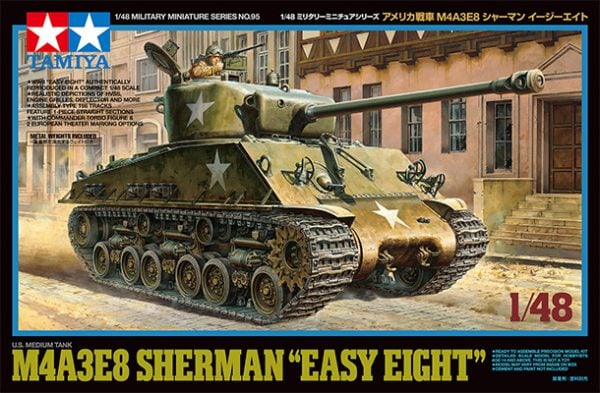 Tamiya US Medium Tank M4A3E8 Sherman Easy Eight 32595