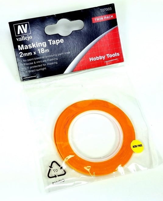 Vallejo Masking Tape 2mm Twin Pack T07003