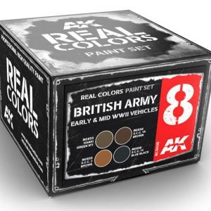 AK Interactive British Army Early and Mid WWII Vehicles Colors Set RCS008