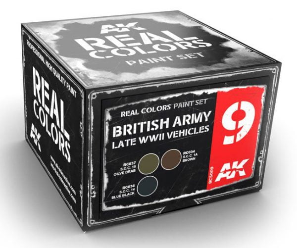 AK Interactive British Army Late WWII Vehicles Colors Set RCS009