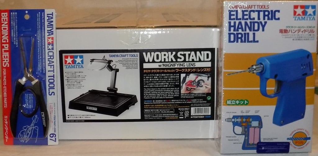 New Tamiya Work Stand and Handy Drill at Sunward Hobbies