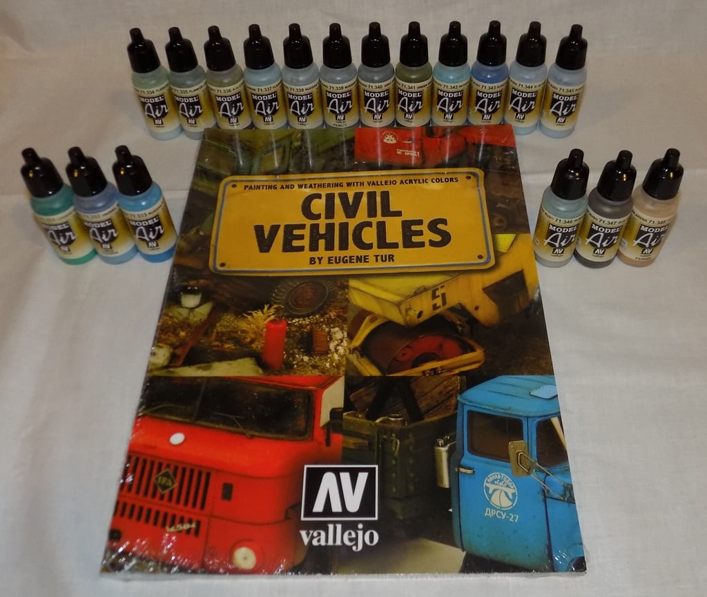 New Vallejo Model Air Paints and Civil Vehicles Book