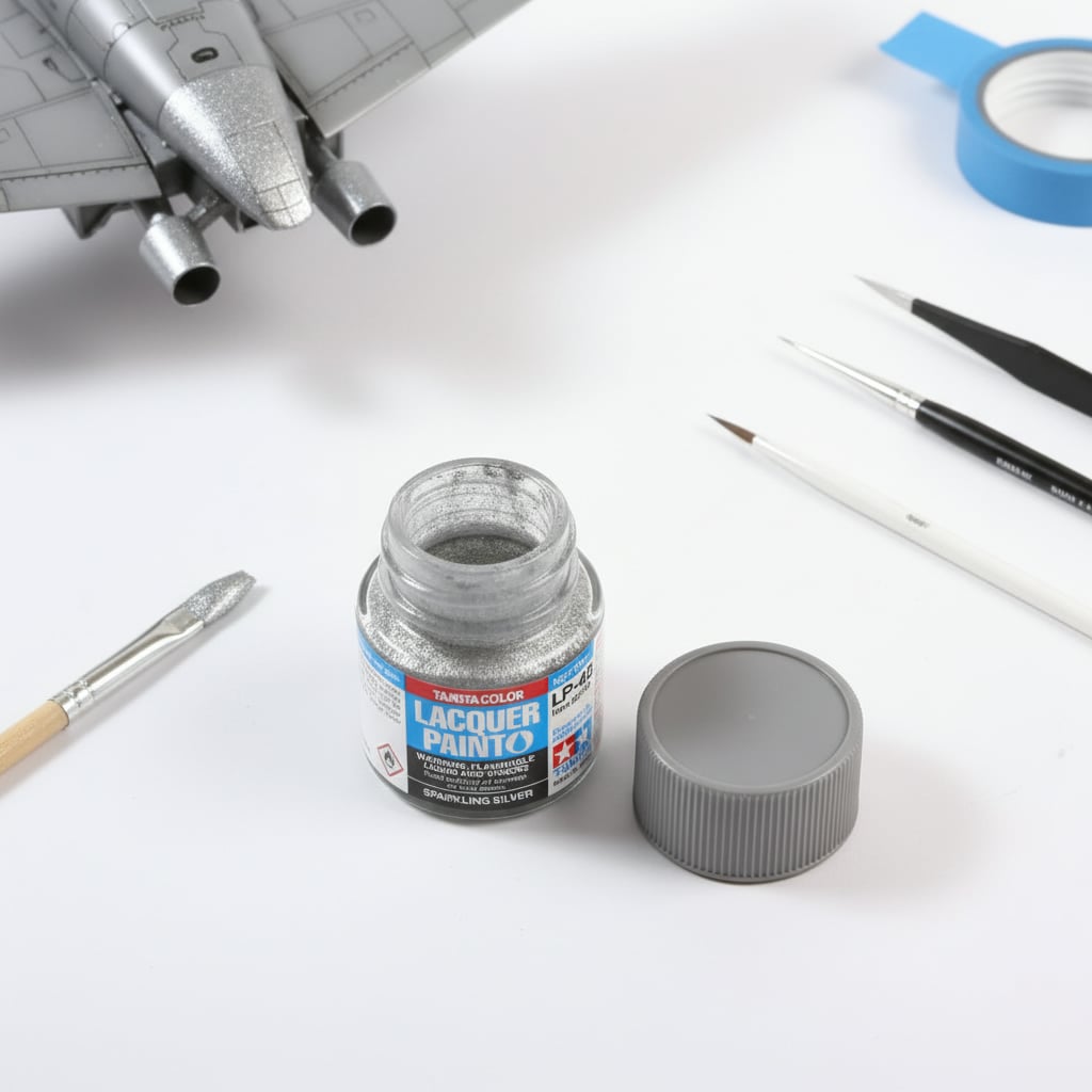 Tamiya Lacquer Paint 82148 LP-48 LP48 Sparkling Silver
