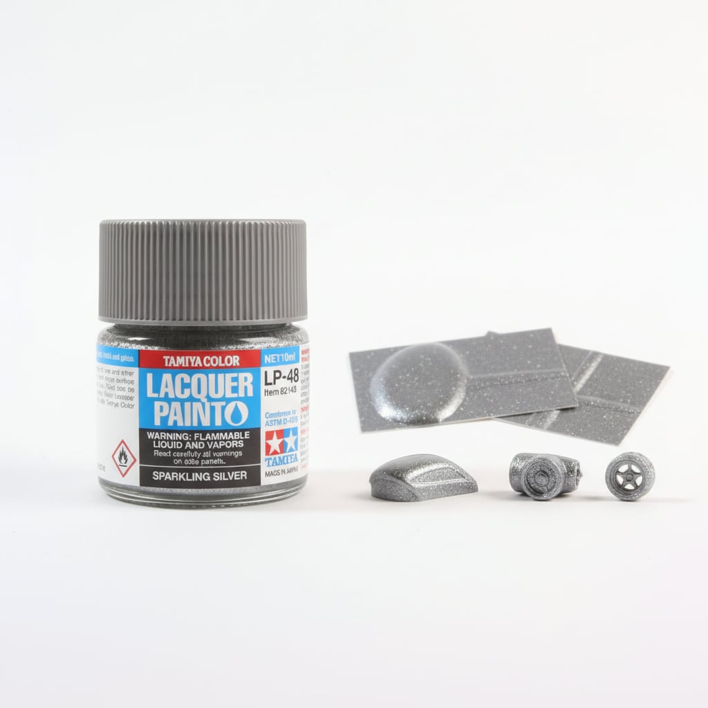 Tamiya Lacquer Paint 82148 LP-48 LP48 Sparkling Silver