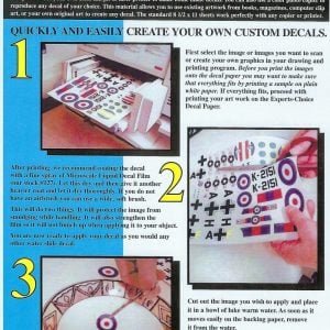 Expert Choice Decal Film clear for Laser Printers 3 Sheets