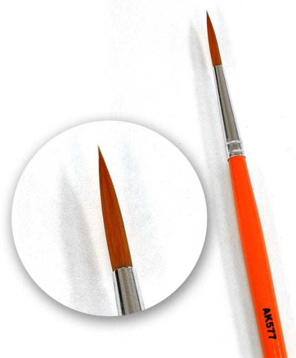 AK Brosse de vieillissement interactive fine longue AKI 577