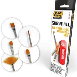 AK Interactive Survival Weathering Brush Set AKi 663