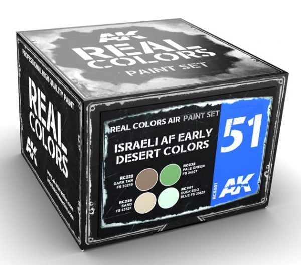 AK Interactive Israeli AF Early Desert Colors Paint Set RCS051