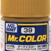 C39 Dark Yellow Sandy Yellow Flat Mr Color Paint Tank Line Paint